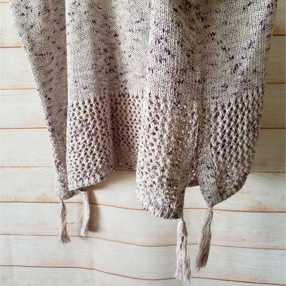 Johnny Was Knitted Poncho with Tassels Style No: M65622 RN# 149414 - Picture 8 of 11